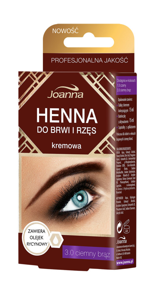 Joanna henna 3.0 ciemny braz
