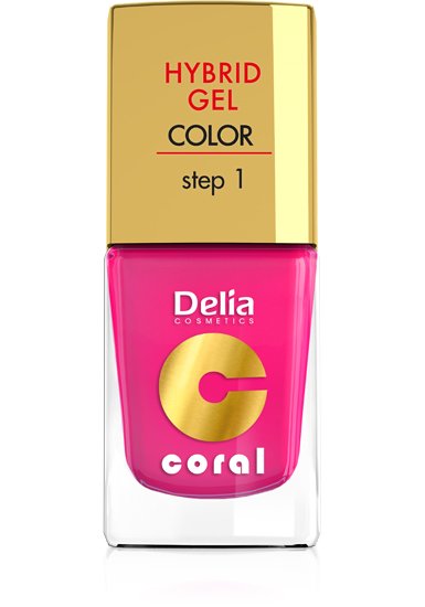 Coral HYBRID GEL od Delia Cosmetics 11