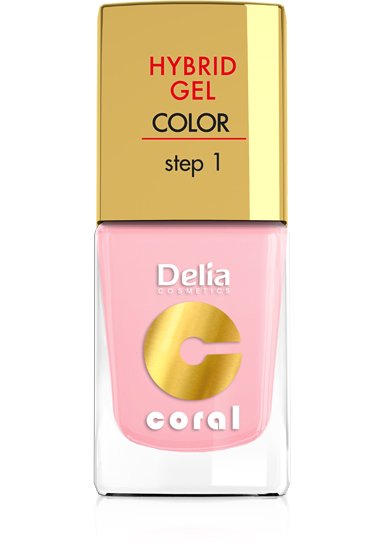 Coral HYBRID GEL od Delia Cosmetics 12
