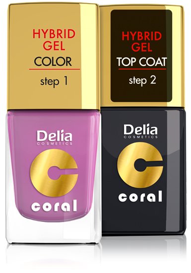 Coral HYBRID GEL od Delia Cosmetics 5