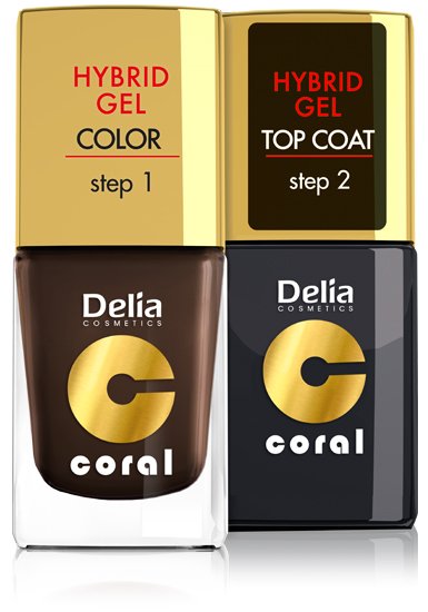 Coral HYBRID GEL od Delia Cosmetics 7