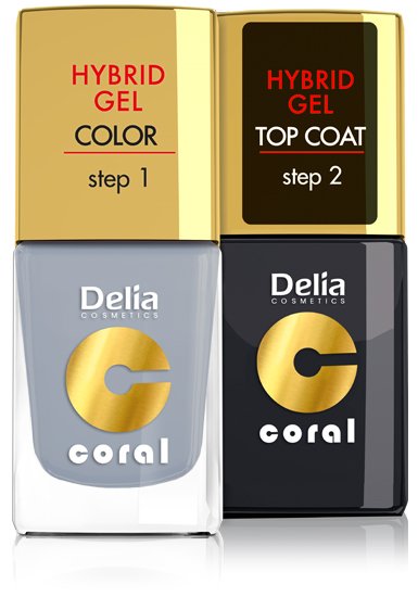 Coral HYBRID GEL od Delia Cosmetics 8