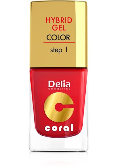 Coral HYBRID GEL od Delia Cosmetics 9